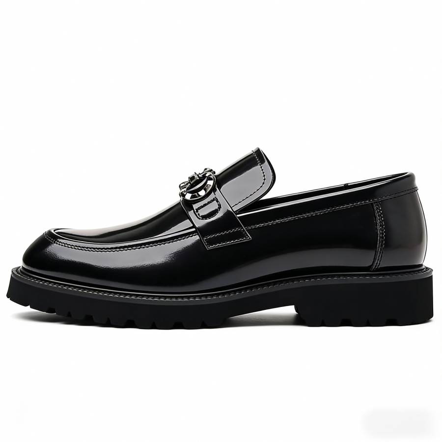 Hodo Patent Leather Loafers Men's