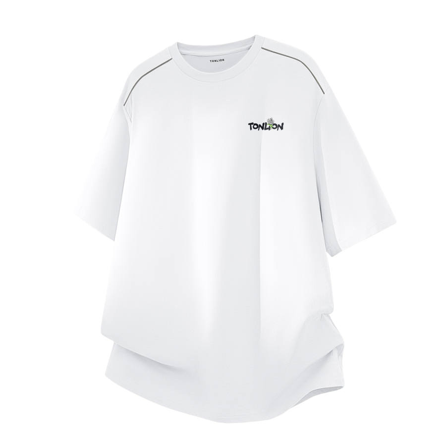 Tonlion T Shirts Unisex Crew Neck Moderate Straight Fit