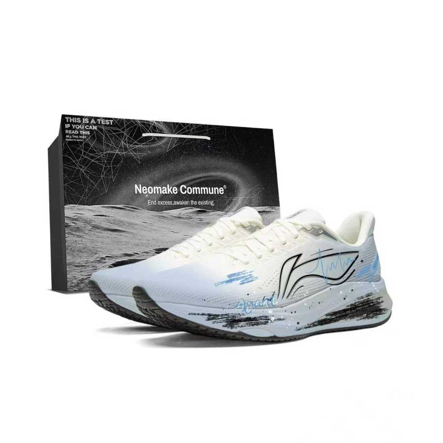 Li-Ning Li Ning Red Hare 9 Cushioning Rebound Lightweight Low top Running Shoes Women's Blue