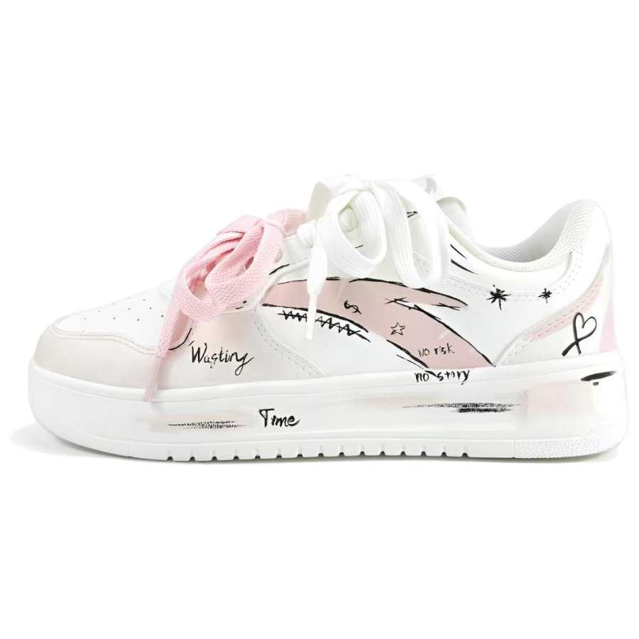 Anta Life Collection Secret Graffiti Slip Resistant, Abrasion Resistant, Lightweight Low top Skateboard Shoes Unisex