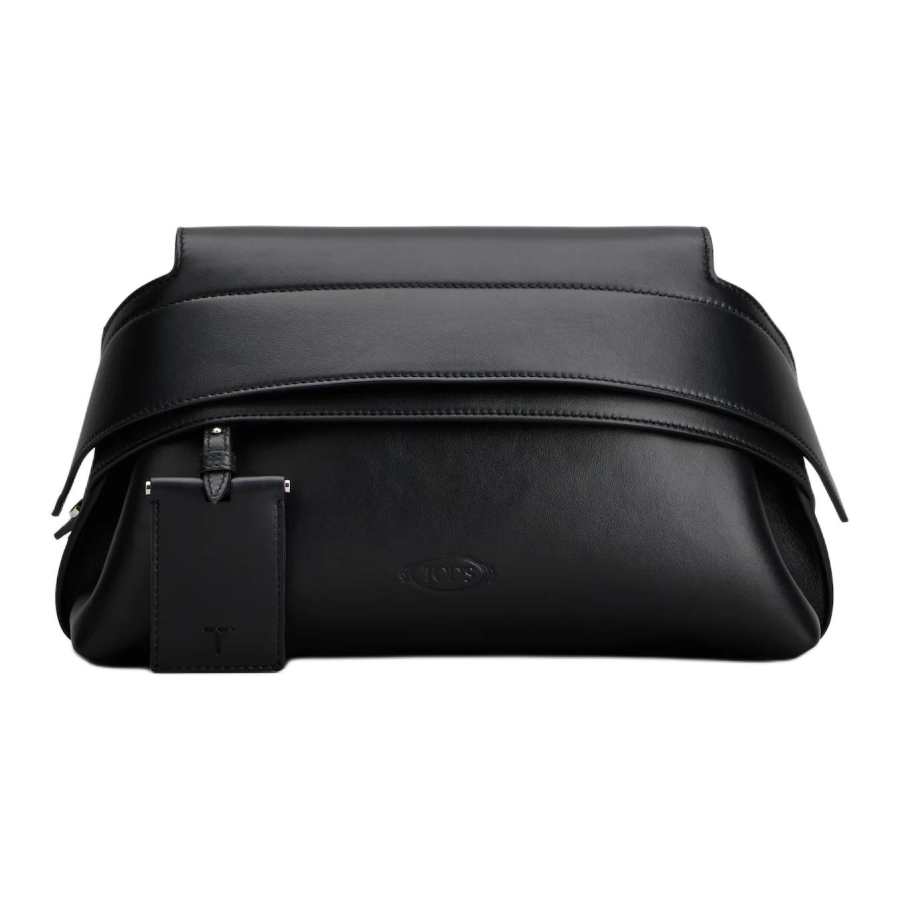 TOD'S Calfskin Shoulder Bag Mini Women's Black
