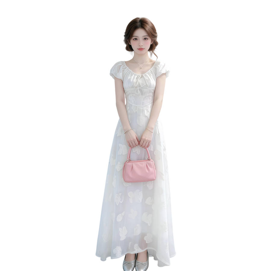 Cotton Gene Short Sleeved Dress Women's