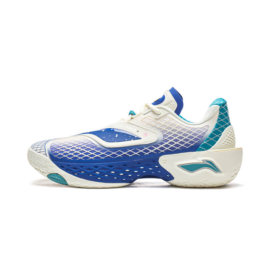 Li-Ning Li Ning Cushioning Rebound Cushioning Rebound Low top Basketball Shoes Men's White Blue