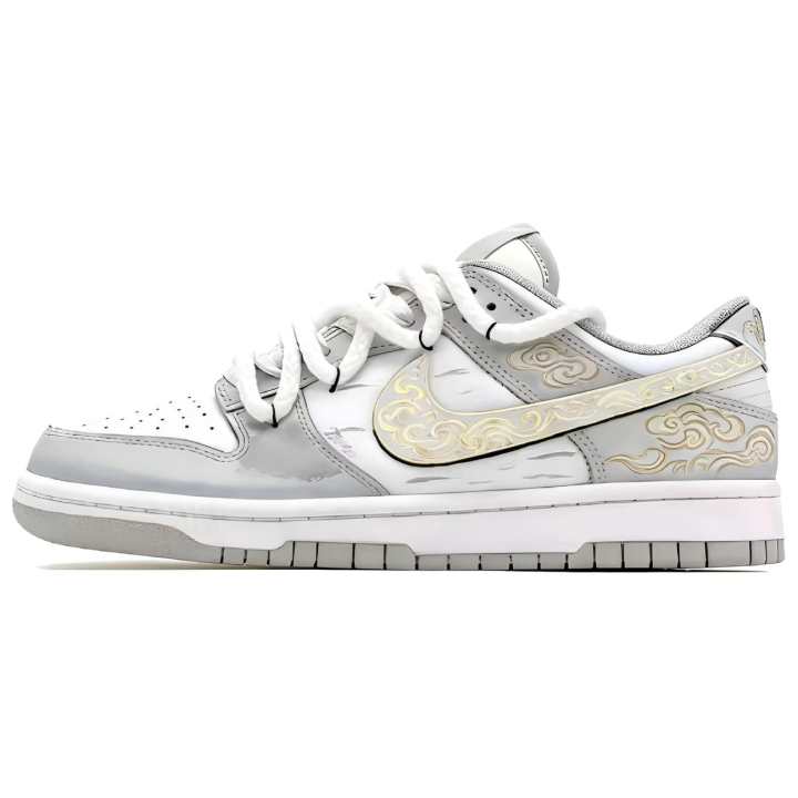 Nike Nike Dunk Special Shopping Bag, Cloud Pattern Gilded, Stylish Design Lightweight Low top Skateboard Shoes Unisex Gray