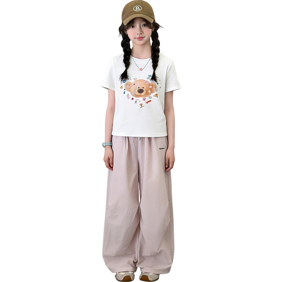 Lanza Girls' Set Summer Style Middle School Kids'