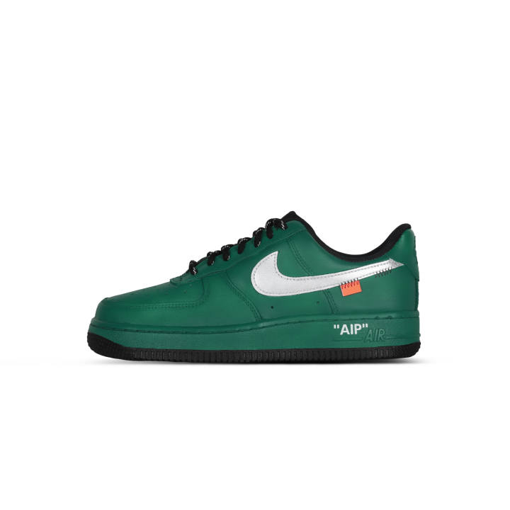 Nike Nike Air Force 1 Silent Cushioning Coverage Slip Resistant Low top Skateboard Shoes Unisex Black Green