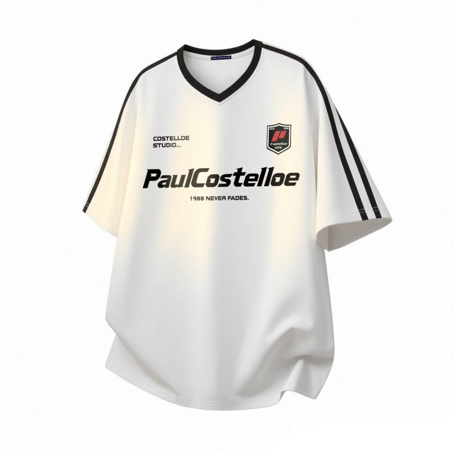 PAUL COSTELLOE T Shirts Unisex V Neck Thin Straight Fit