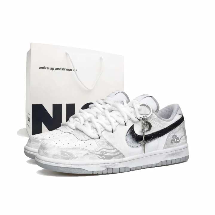 Nike Nike Big Bai Ze Step On Cloud Double Shoelace, Special Shopping Bag Abrasion Resistant Low top Skate Shoes Men's