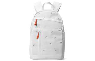 TURN UP Polyester Backpack Unisex White
