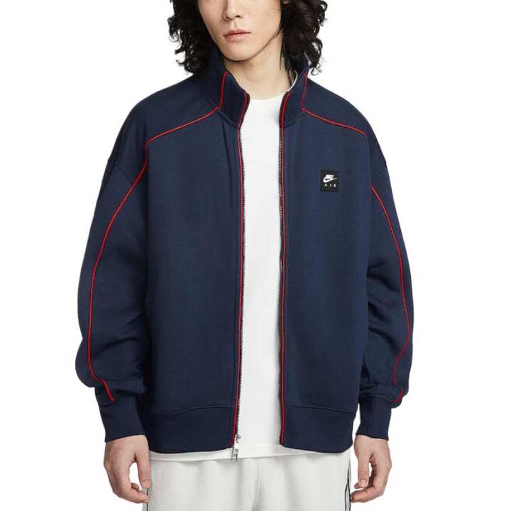Nike Nike Air Jackets Men's Marine Blue Stand Collar Moderate Other