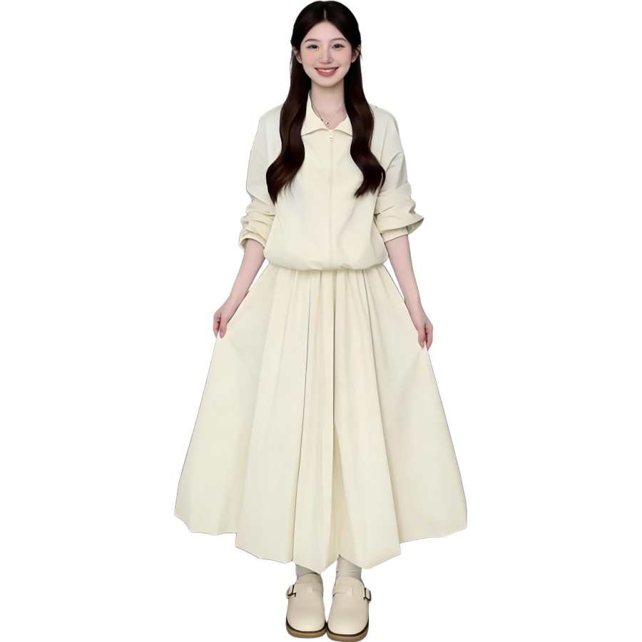 JBBCN Two Piece Skirt Sets Women's Lapel Moderate Long