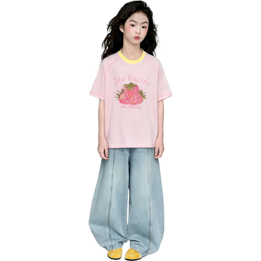Lanza Girls' Set Summer Style Middle School Kids'
