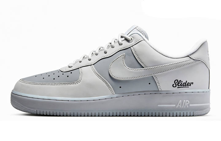 Nike Nike Air Force 1 Silver Mist Crossing Cushioning Breathable Low top Skateboard Shoes Men's Gray