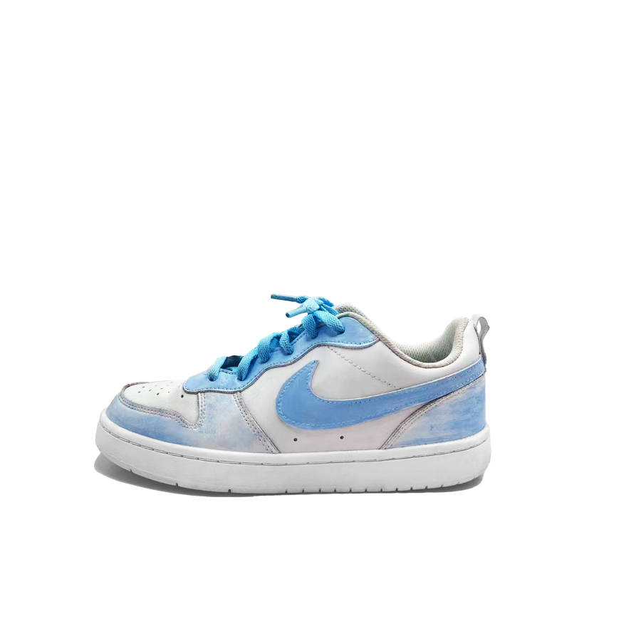 Nike Nike Court Borough 2 Sky Milk Blue, Fresh, Cute, Versatile Trendy, Good Looking Leather Individual