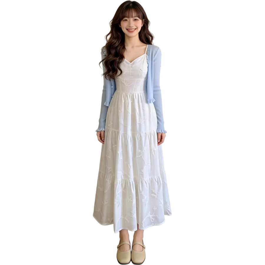 JBBCN Two Piece Skirt Sets Women's V Neck Moderate Long
