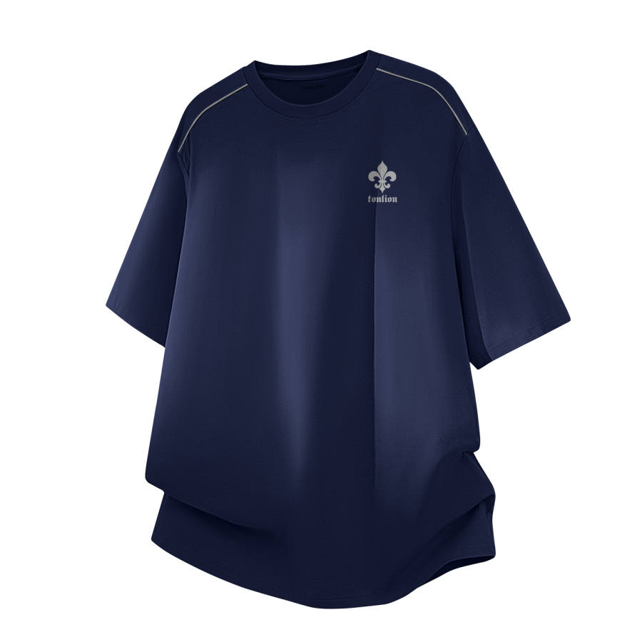 Tonlion T Shirts Unisex Crew Neck Moderate Straight Fit