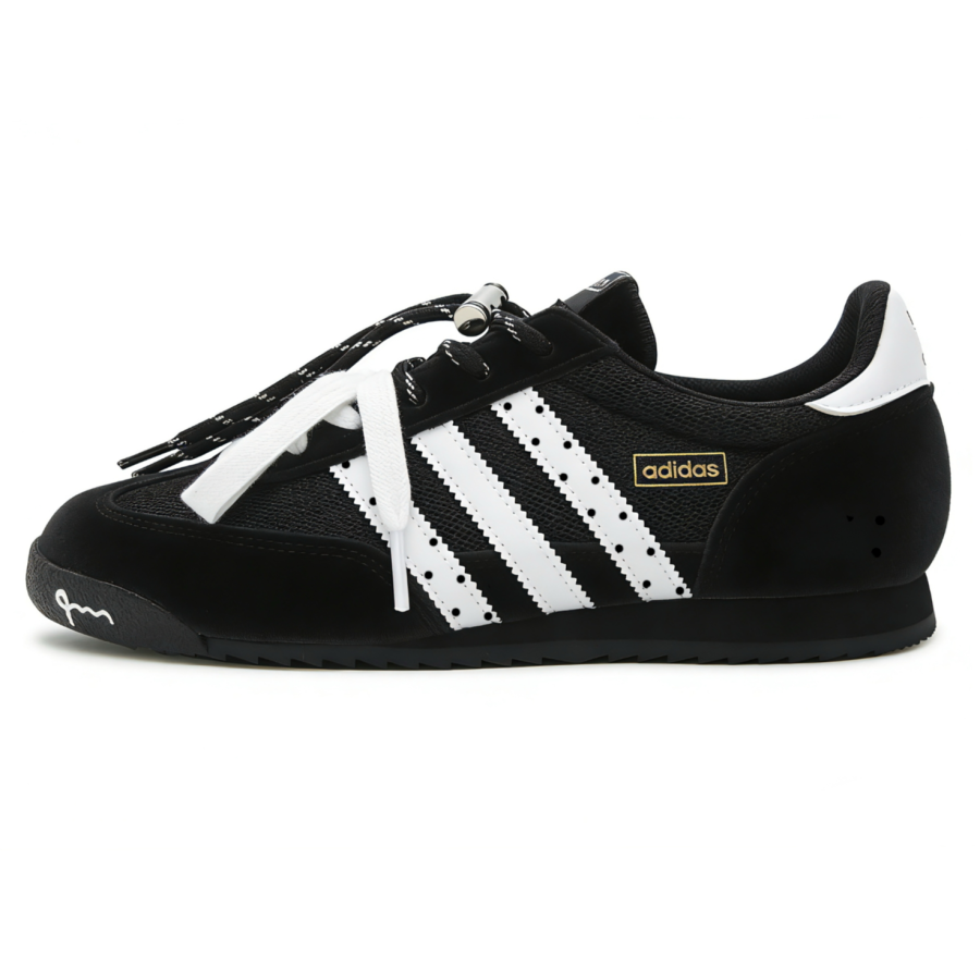 Adidas Originals R71 Photon Grain Textile, Synthetic Leather Abrasion Resistant Low top Casual Shoes Unisex Black White