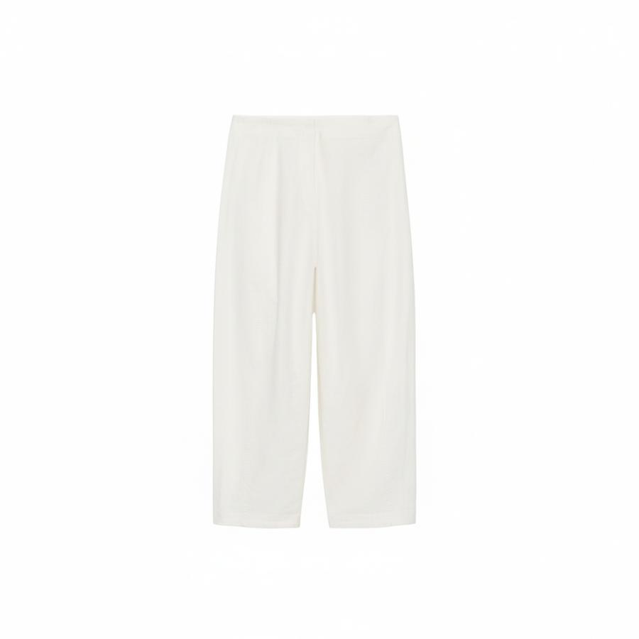 ZARA Casual Pants Women's Frosted White Moderate Straight Fit Pants