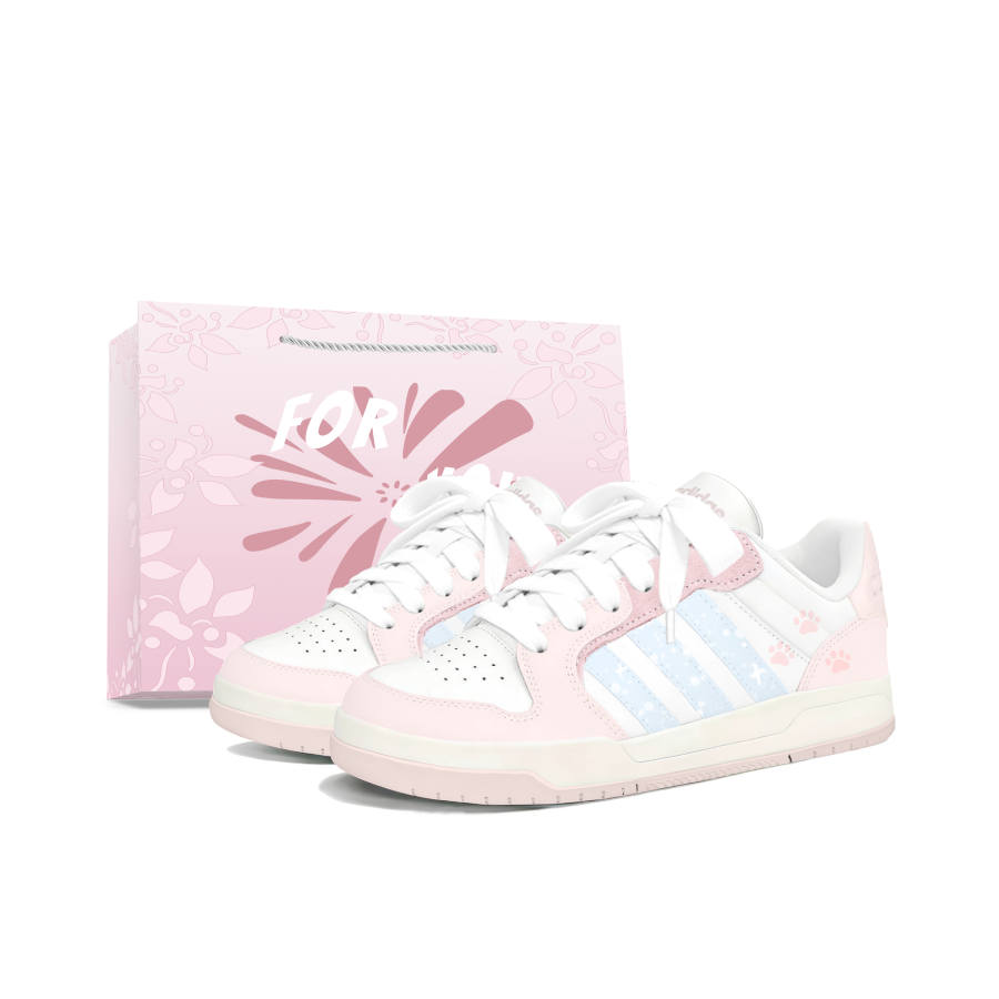 Adidas Adidas ENTRAP Low top Casual Skateboard Shoes Women's Pink
