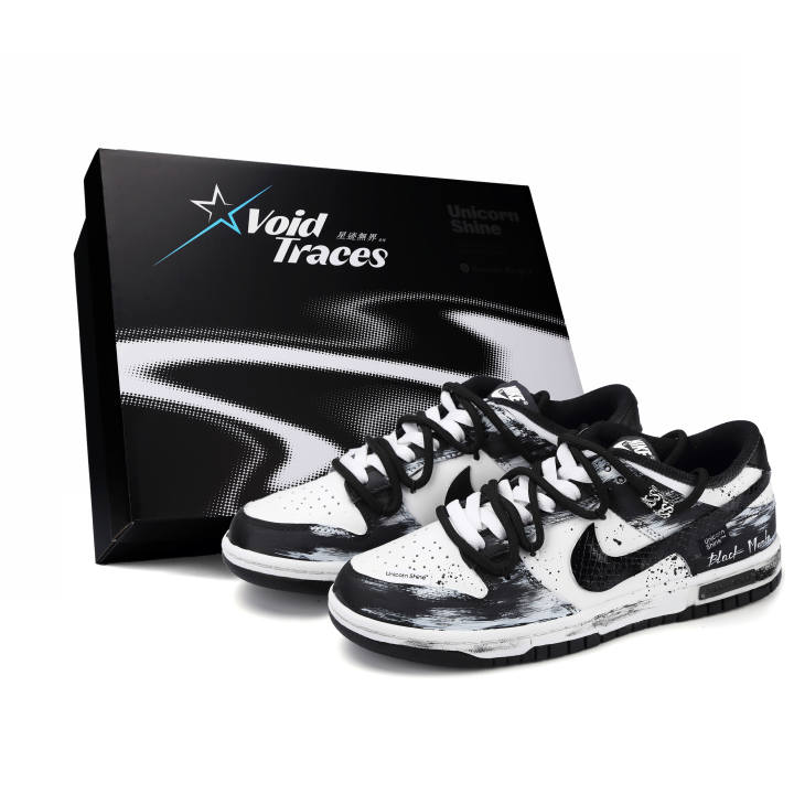 Nike Nike Dunk Bleach Mamba Low top Skateboard Shoes Unisex Black White