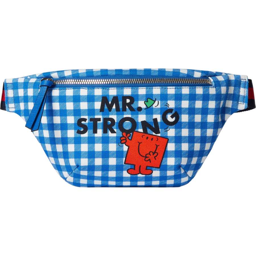 GUCCI Cotton Fanny Pack, Blue & White Kids'