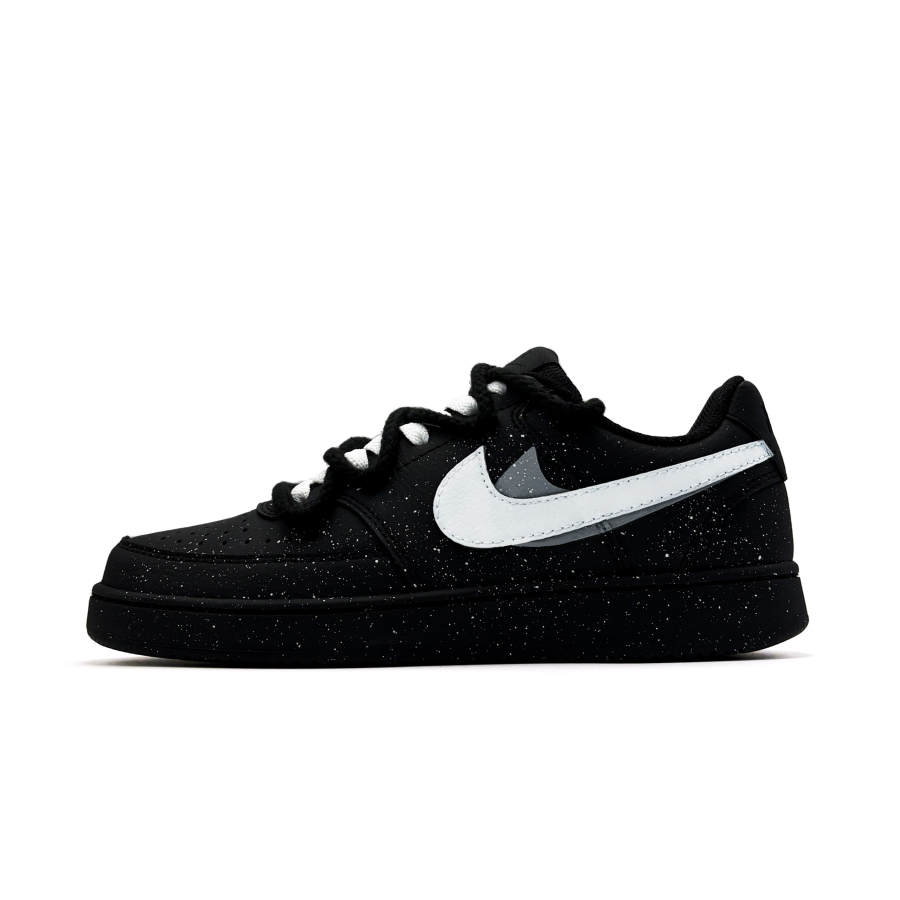 Nike Nike Court Vision Low Little Twin Stars Leather Slip Resistant Low top Skateboard Shoes Unisex Black