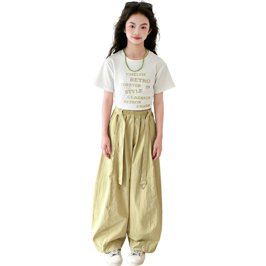 Lanza Girls' Set Summer Style Middle School Kids'