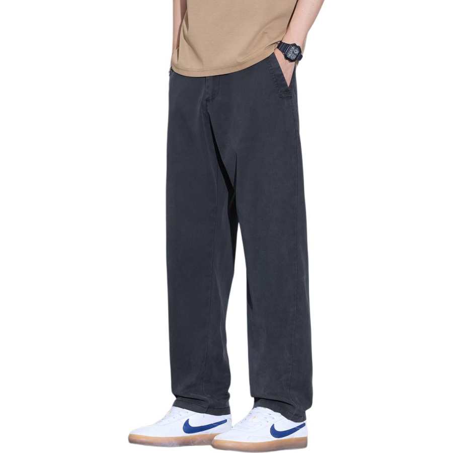 Tonlion Casual Pants Unisex Moderate Slim Fit Pants