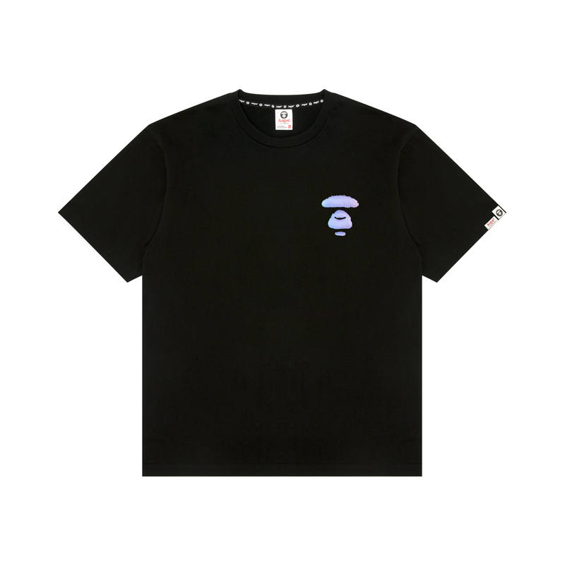 Aape T Shirts Men's Black BKX Crew Neck Moderate