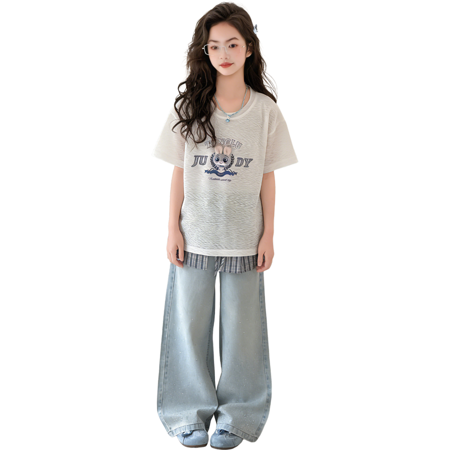 Lanza Girls' Set Summer Style Middle School Kids'
