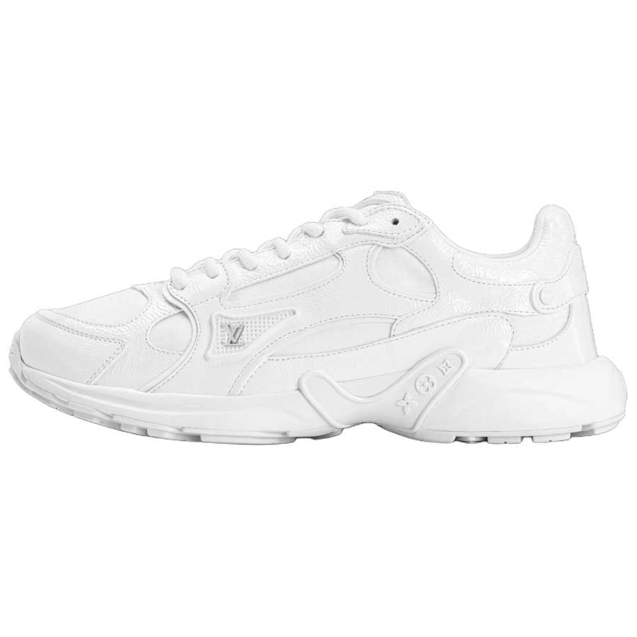 LOUIS VUITTON Olympia Leather Low top Casual Shoes Women's White
