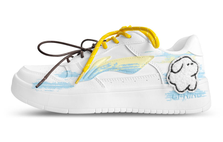 Li-Ning Li Ning Floating Boat Low top Skateboard Shoes Men's White Yellow Blue