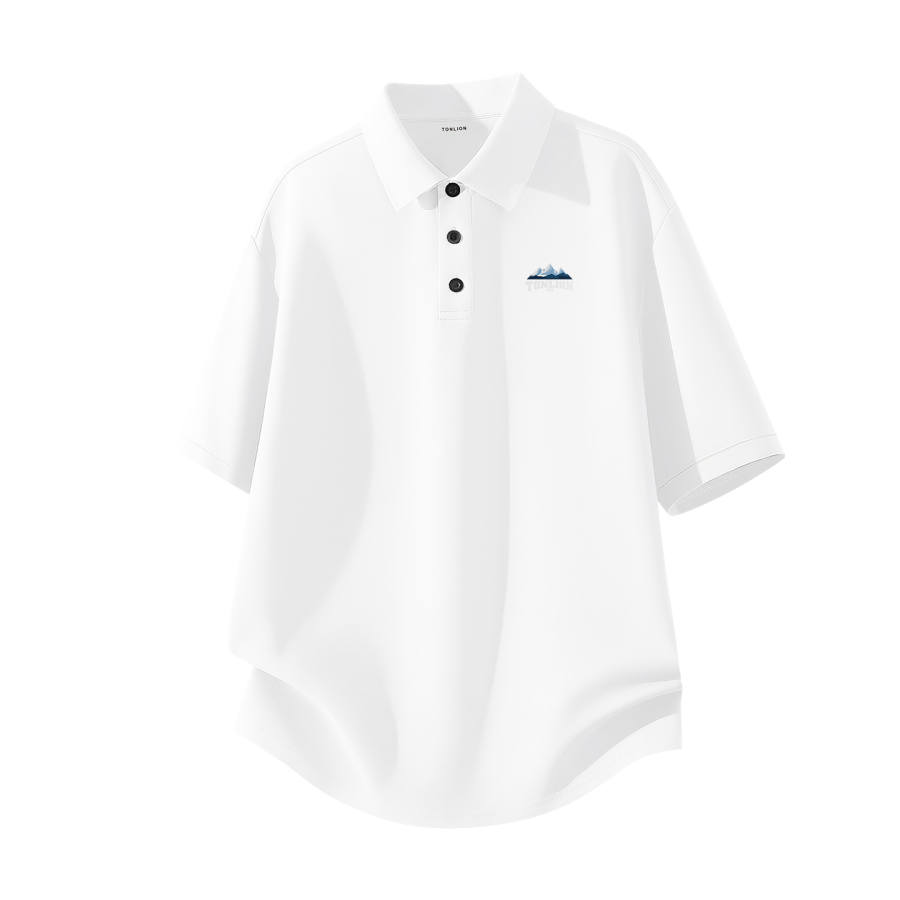Tonlion Polo Shirts Unisex Polo Collar Moderate Straight Fit