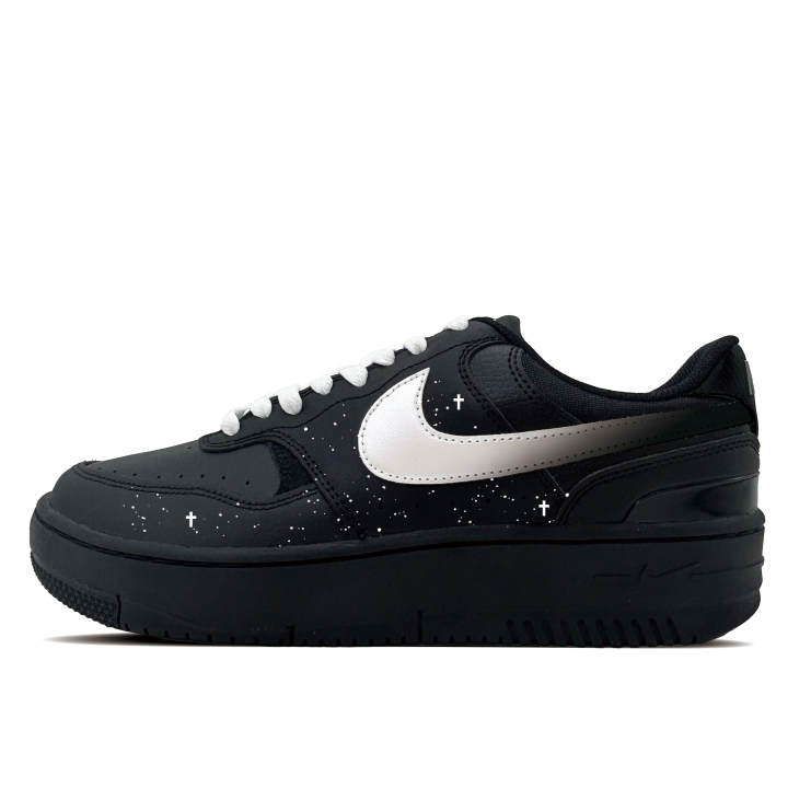 Nike Nike Gamma Force Star Track Synthetic Leather Abrasion Resistant Low top Skateboard Shoes Women's Black