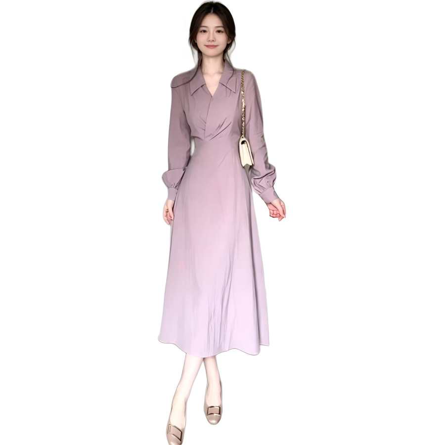 Cotton Gene Long Sleeved Dress Women's