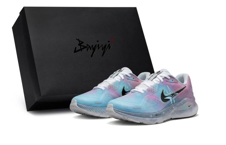 Nike Nike Structure 26 Slip Resistant Low top Running Shoes Men's Black White Pink Blue