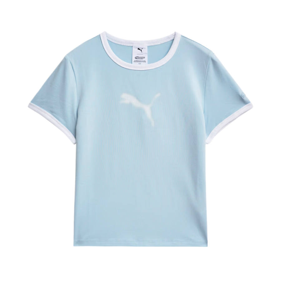 PUMA T Shirts Unisex Acrylic Crew Neck Moderate