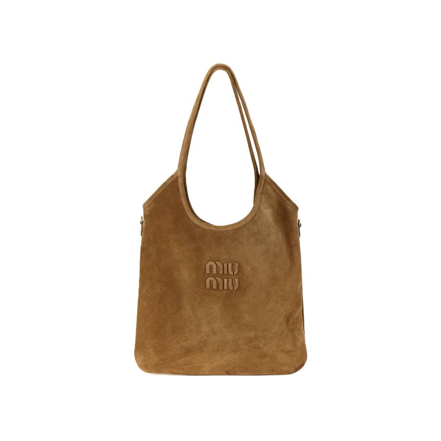 MIU MIU Ivy Calfskin Handbag Women's Olive Green