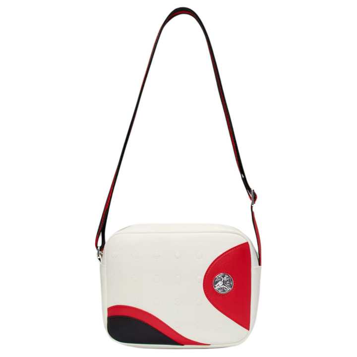 Jordan Jordan Air Jordan 13 Polyurethane Shoulder Bag, Crossbody Bag Mini Unisex White & Red & Black