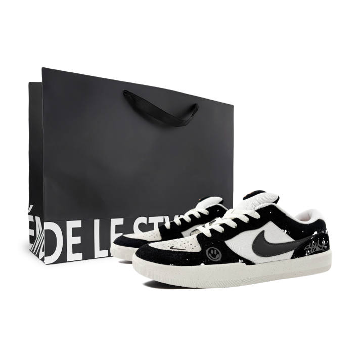 Nike Nike SB Force 58 Skateboard Shoes Unisex Black White Gray
