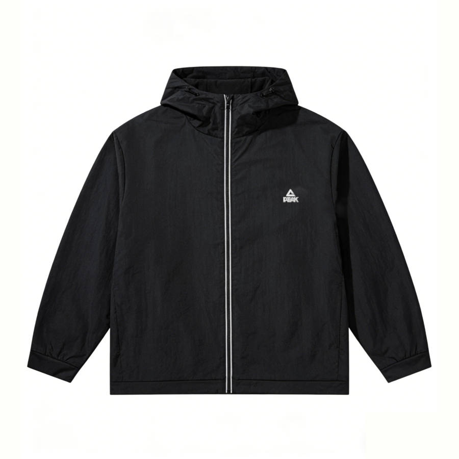 PEAK PEAK Jackets Men's Black Hooded Non Detachable Moderate