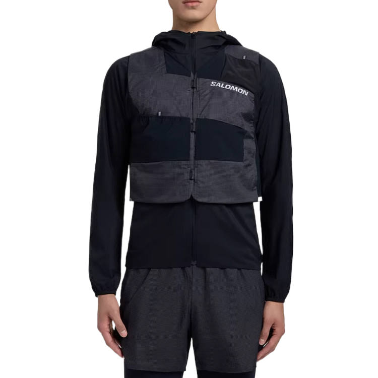 SALOMON Jackets Men's Pitch Black C30561 Hooded Non Detachable Moderate Other