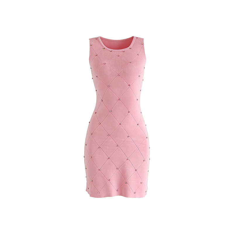 Aghr Sleeveless Dresses Women's Crew Neck Moderate Short