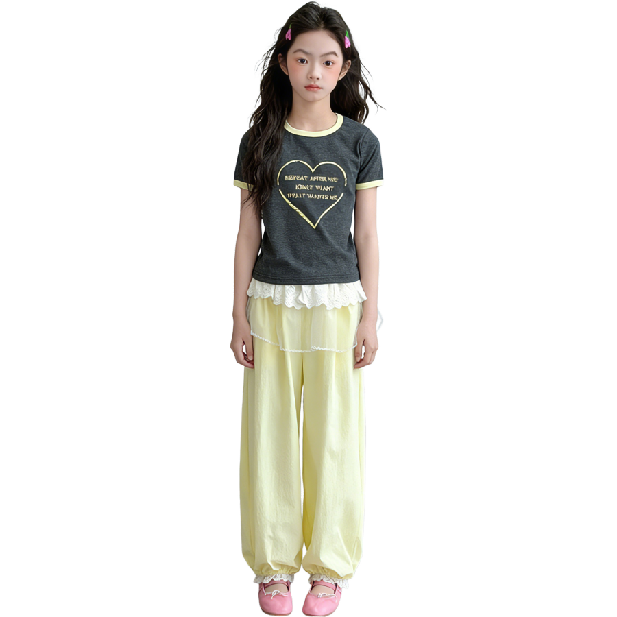 Lanza Girls' Set Summer Style Middle School Kids'