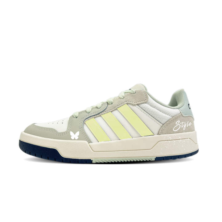 Adidas Adidas ENTRAP Lanchuan Synthetic Leather, Split Cow Leather Slip Resistant Abrasion Resistant Low top Skateboard Shoes