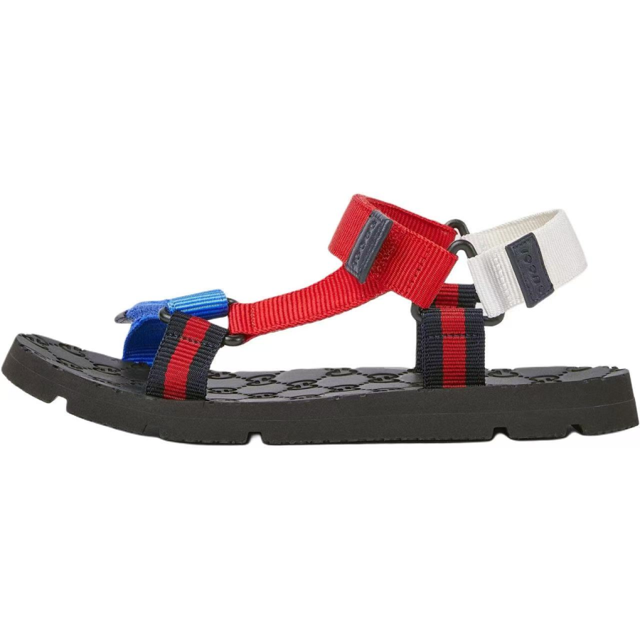 GUCCI Web Low top Children's Sandals Blue & Red & White Kids'