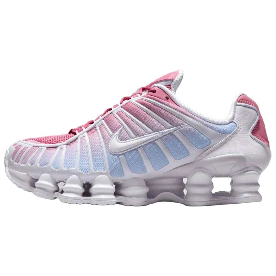 Nike Nike Shox TL Series Cushioning Support Casual Shoes Women's White Light Pink Blue
