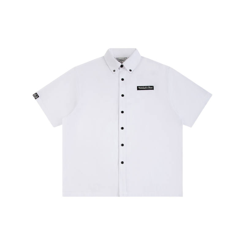 Mitchell Ness Mitchell Ness Shirts Unisex Lapel Moderate Workwear