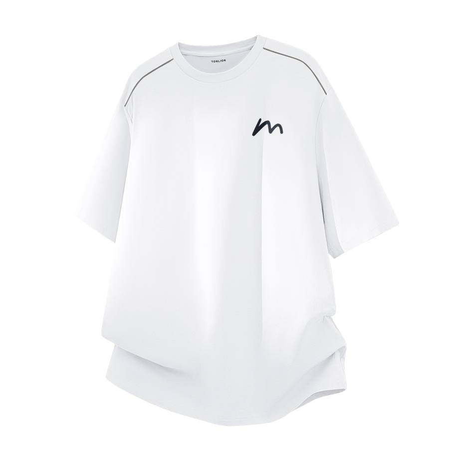 Tonlion T Shirts Unisex Crew Neck Moderate Straight Fit