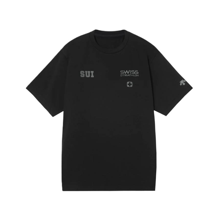DESCENTE DESCENTE T Shirts Unisex Crew Neck Moderate